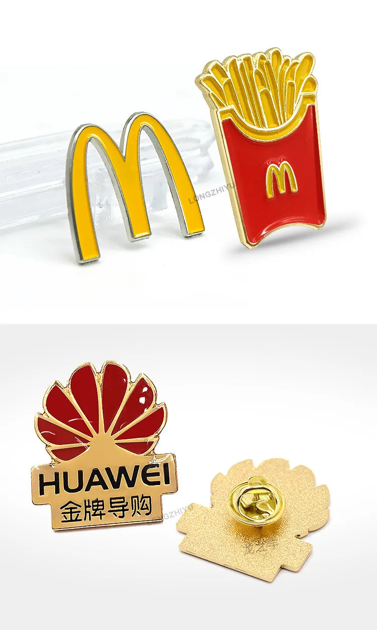 Custom Metal Lapel Pins with Logo | Wholesale Badges MOQ 100