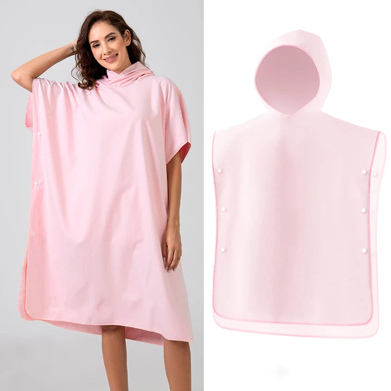 Custom Synthetic Anti-Odor Beach Changing Robe Poncho