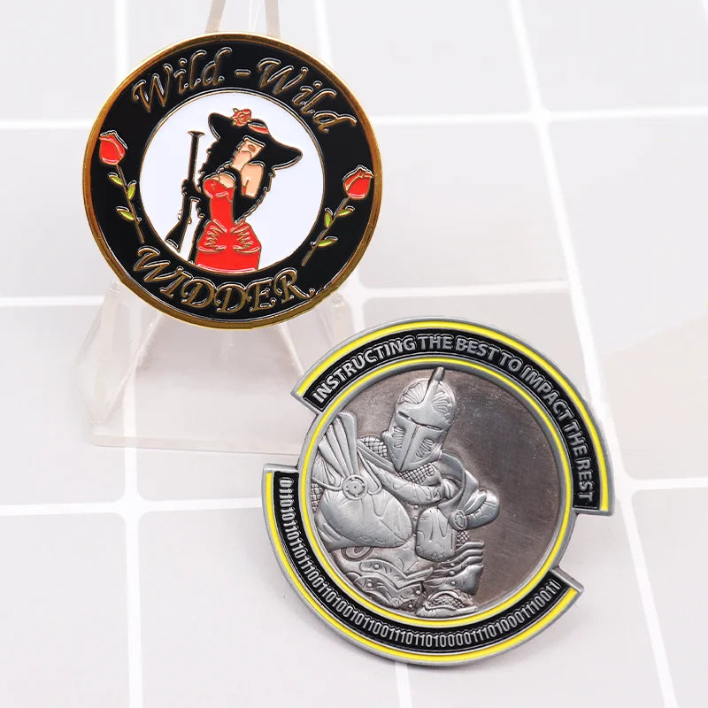 Custom Metal Challenge Coin with 3D Antique Gold | MOQ 10