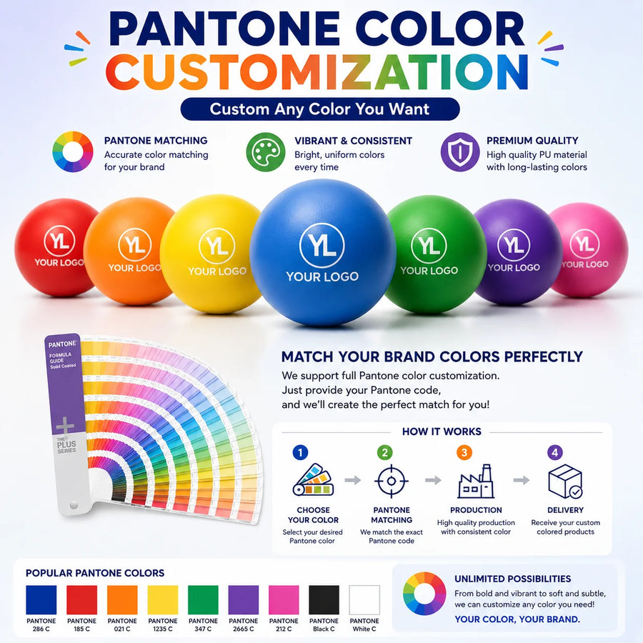 Custom PU Foam Stress Balls | Promotional Gifts | Bulk Stress Relief Toys