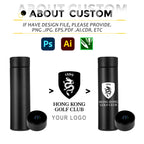 Smart Stainless Steel Water Bottle | LED Display | Vacuum Insulated | Custom Logo