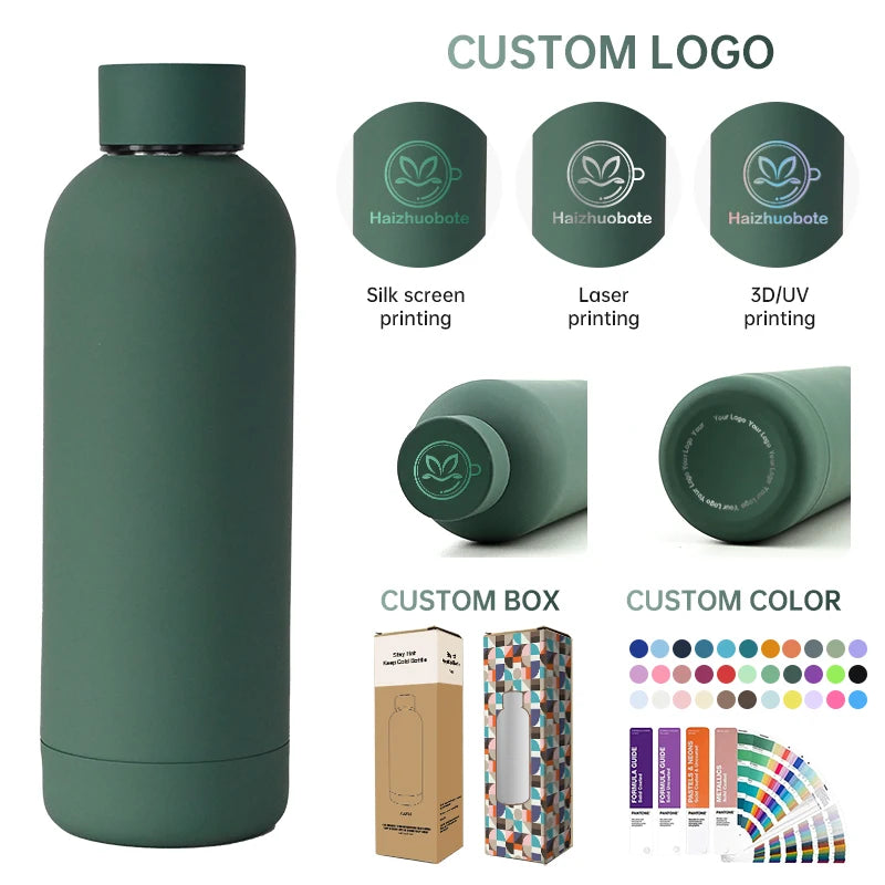 Custom Stainless Steel Water Bottle with Logo | MOQ 50