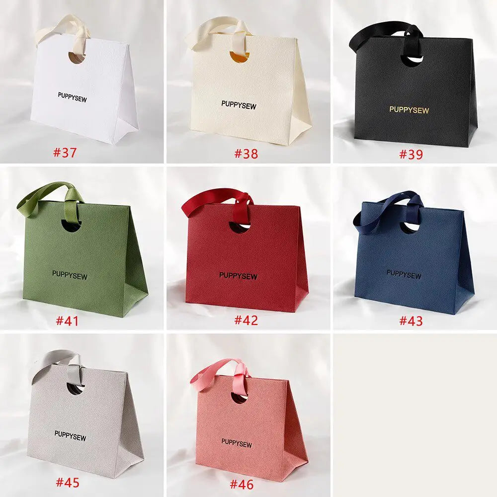 Custom Luxury Paper Bags with Logo | Wholesale Ribbon Handle