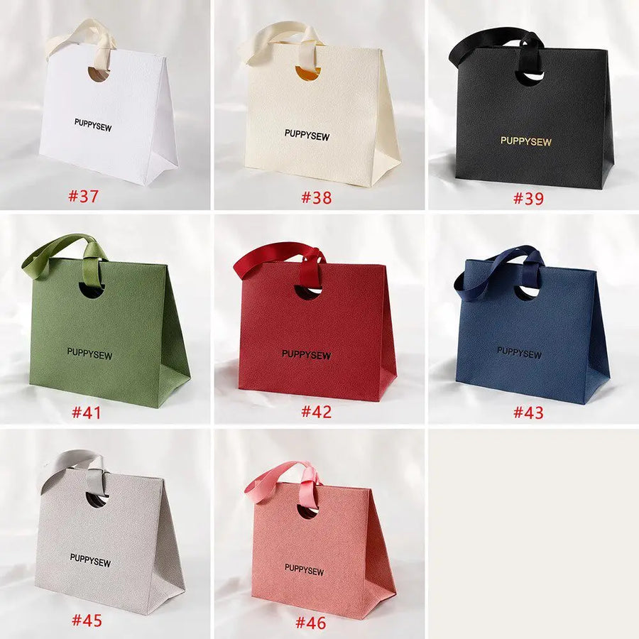 Custom Luxury Paper Bags with Logo | Wholesale Ribbon Handle