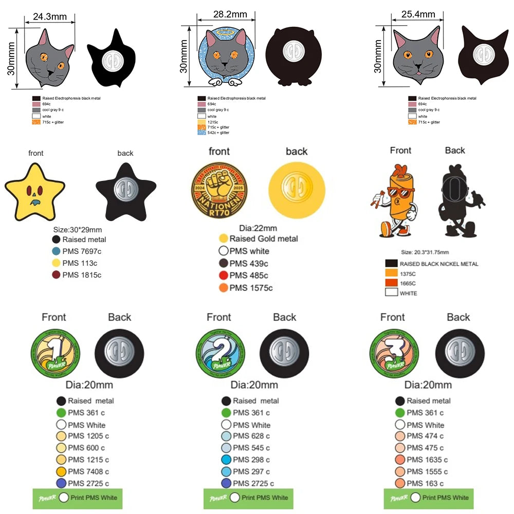 Custom Metal Enamel Lapel Pins with Logo | Factory Direct MOQ 100