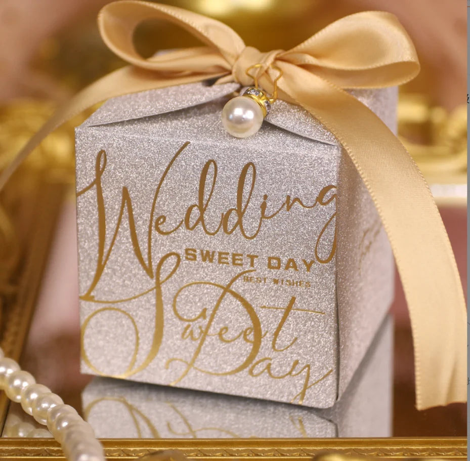 Luxury Glitter Favor Boxes | Wedding Favors | MOQ 50