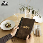 Custom Engraved Wooden Menu Holder | Restaurant Menu Folder | Premium Hospitality