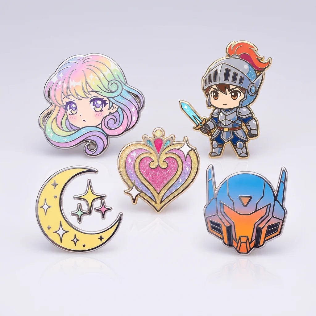 Custom Enamel Pins with Logo | Soft & Hard Enamel, 50 MOQ