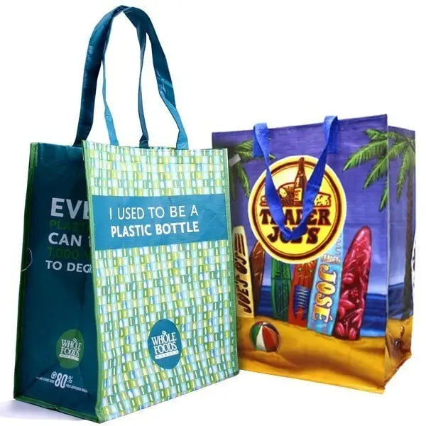 Custom PP Woven Tote Bags with Logo | 100 MOQ Wholesale Promotional Bags
