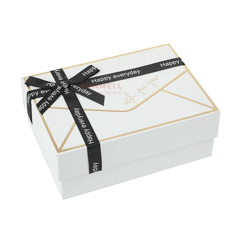 Custom Folding Magnetic Gift Box with Ribbon | Collapsible, 1,000 MOQ, Gold Foil