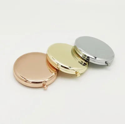 Custom Logo Metal Compact Mirrors | Bulk MOQ 50