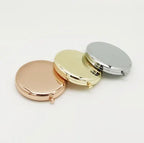 Custom Logo Metal Compact Mirrors | Bulk MOQ 50