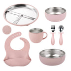Custom 304 Stainless Steel Children's Plates with Logo | MOQ 10