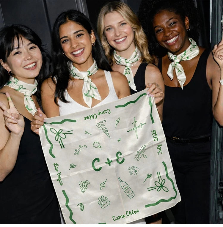 Custom Photo Silk Scarves | MOQ 30 | 8-Day Lead