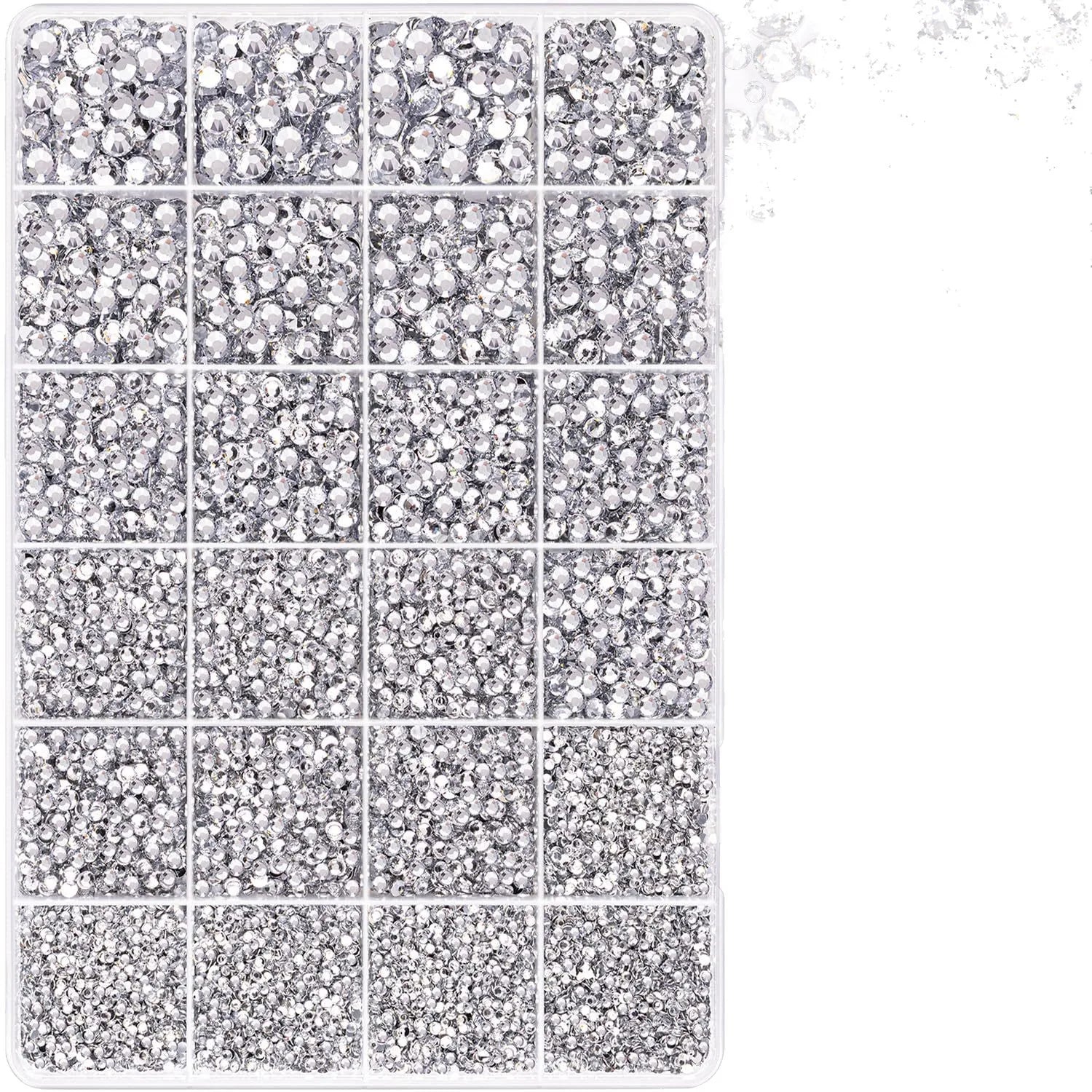 40 Color Resin Rhinestone Set 3mm | 14 Facets | DIY Nail Art Craft