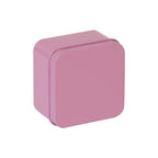 Mini Square Gold Tinplate Metal Box | Embossed Design | Custom Packaging | 100 MOQ