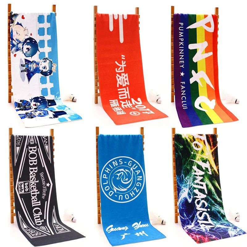 Custom Sublimated Microfiber Beach Towel: 400-500GSM, Full-Color Digital Print, Quick-Dry