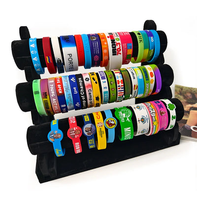 Custom Silicone Wristbands 100pcs MOQ | From $0.12/pc, Free Artwork, 6 Widths, Glow/UV Colors