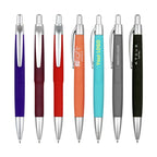 Custom Rubber Coated Pen 1.0mm | Orange Promotional Pen | 50pc MOQ