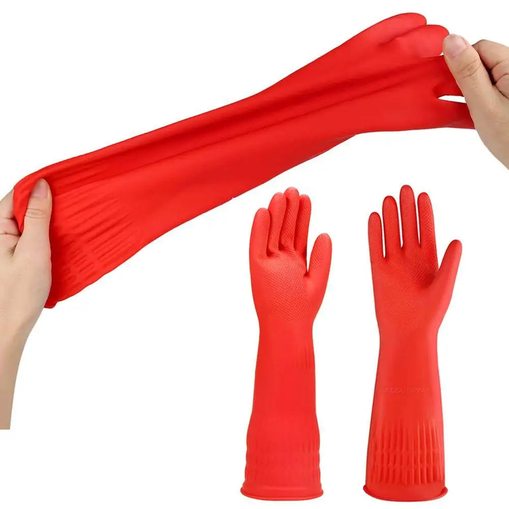 Custom 45cm Latex Gloves | ISO/BSCI | 10-Day Lead Time