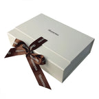 Custom Magnetic Closure Gift Box with Ribbon | Foldable, SA8000, 500 MOQ, Gold Foil