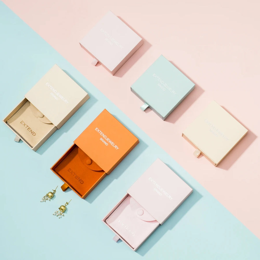 Custom Jewelry Packaging Boxes with Logo — Eco-Friendly Drawer & Magnetic Closure