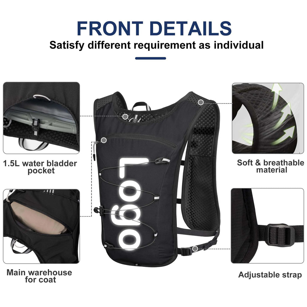 Custom Waterproof Hydration Vest with Logo | MOQ 500 pcs