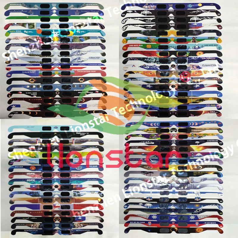 Custom Solar Eclipse Glasses | CE ISO AAS Certified | 1,000 Pcs MOQ