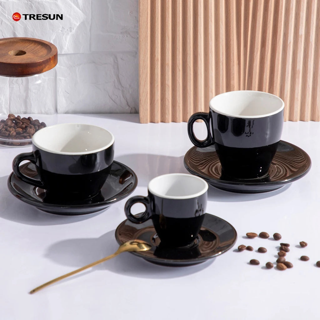 Custom Porcelain Espresso Cups with Logo | MOQ 50 Sets