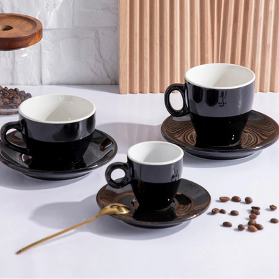 Custom Porcelain Espresso Cups with Logo | MOQ 50 Sets