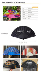 Custom Printed Hand Fans with Logo – 100 MOQ, 7-12 Day Lead
