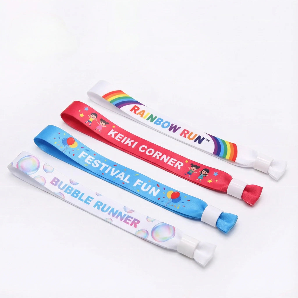 Custom Sublimation Fabric Wristbands | No Minimum MOQ 350×15mm Events