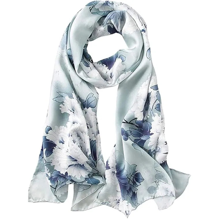 Custom 6A Mulberry Silk Geometric Scarf with Digital Print | 1-Piece MOQ & 7-Day Lead Time