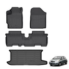 Toyota Yaris 3D All-Weather TPE Floor Mats Full Set (2006-2009, 2014-2022)