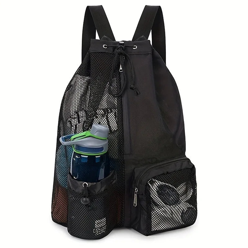 Custom Mesh Drawstring Backpack with Logo | Bulk 500