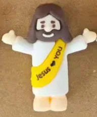 Mini Jesus Figurines | Hand-Painted Religious Figures | Bulk Baptism Gifts