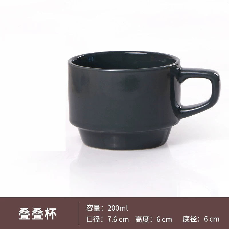 Minimalist Matte Ceramic Coffee Mug with Bamboo Lid | Customizable Logo