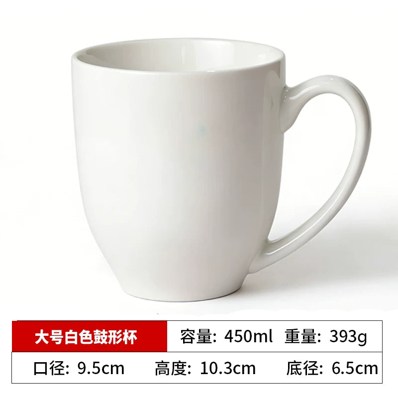 Minimalist Matte Ceramic Coffee Mug with Bamboo Lid | Customizable Logo
