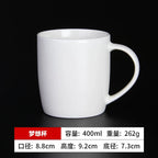 Minimalist Matte Ceramic Coffee Mug with Bamboo Lid | Customizable Logo