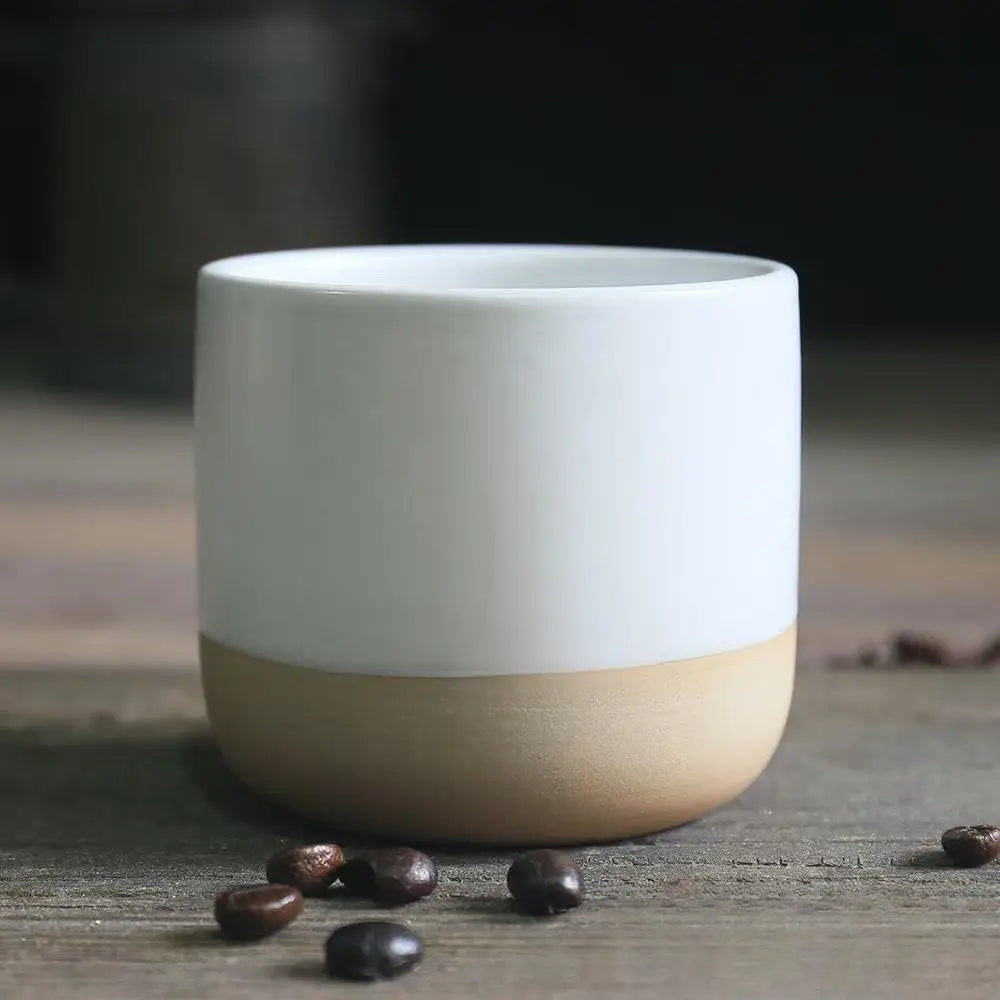 Custom Japanese Ceramic Mug | 220ml Handleless | 300 MOQ | 7-Day Lead