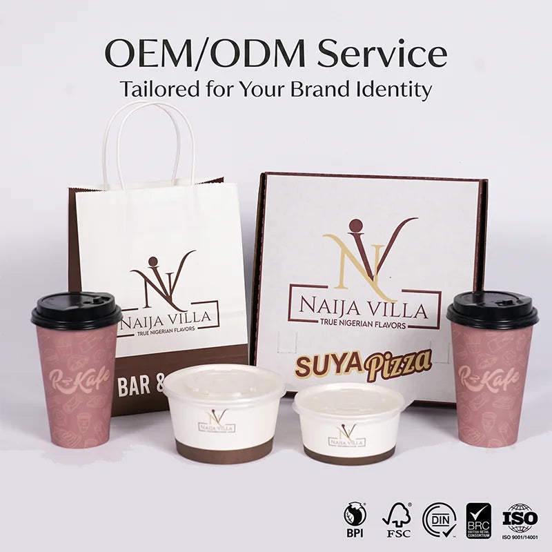 Compostable Fast Food Boxes | 10,000 Pcs MOQ, Plastic-Free | Eco-Friendly