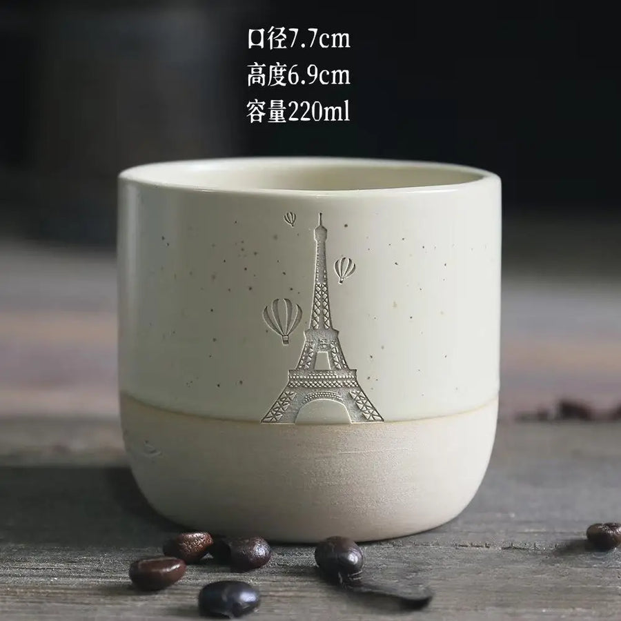 Custom Japanese Ceramic Mug | 220ml Handleless | 300 MOQ | 7-Day Lead