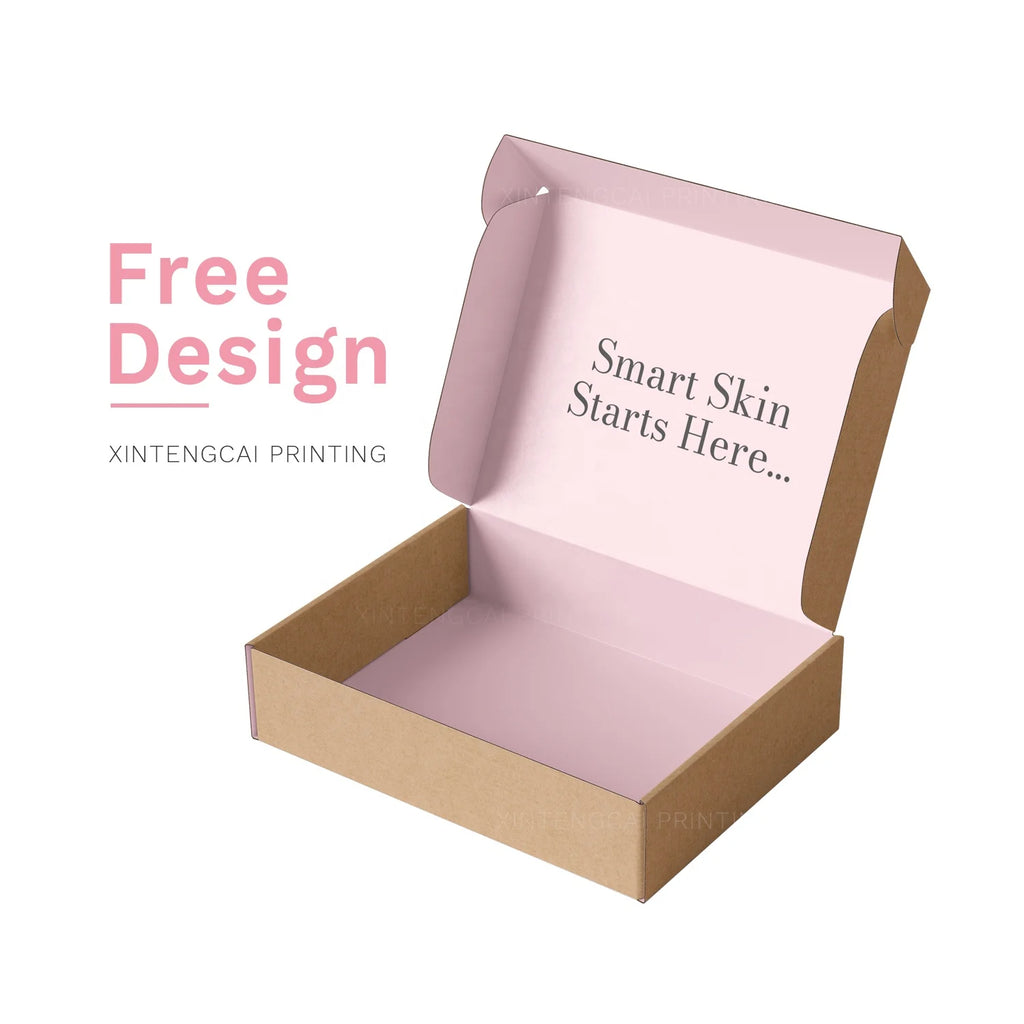 Custom Pink Corrugated Mailer Box | 200 MOQ, Free Design, Double-Sided Print