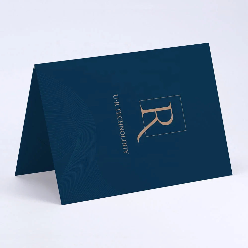 Custom A4 A5 Paper Presentation Folders 300gsm with CMYK Pantone Printing | Bulk Corporate Branding for Trade Shows & Onboarding