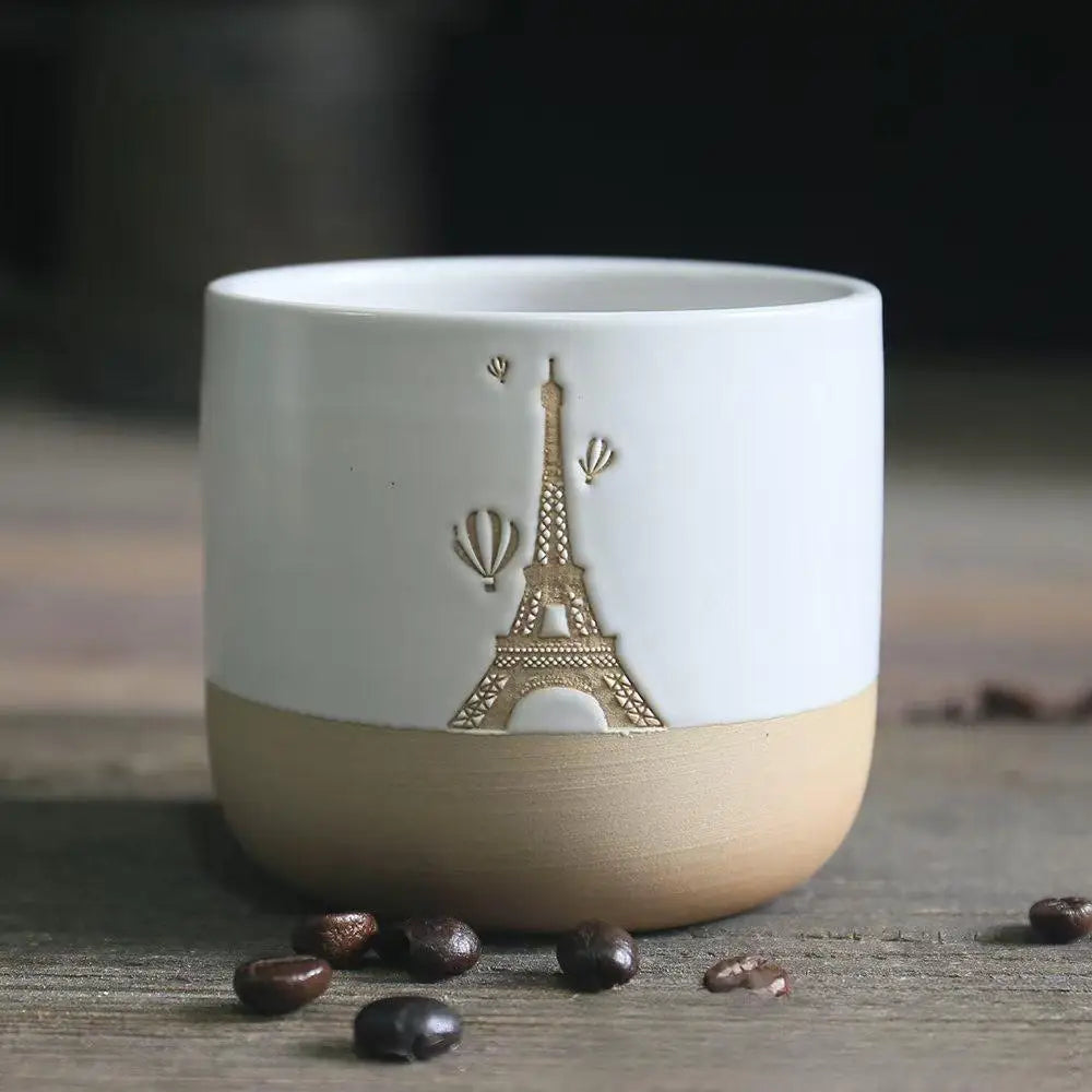 Custom Japanese Ceramic Mug | 220ml Handleless | 300 MOQ | 7-Day Lead