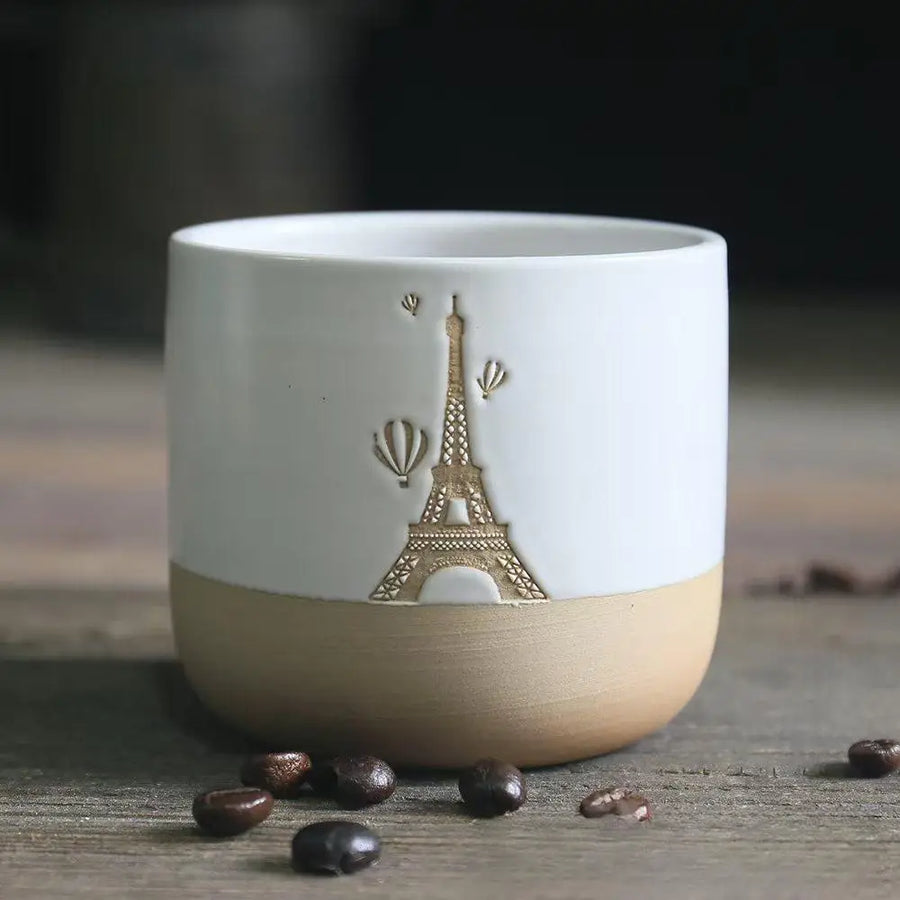 Custom Japanese Ceramic Mug | 220ml Handleless | 300 MOQ | 7-Day Lead
