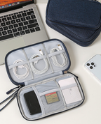 Custom 600D Oxford Cable Organizer Bag with Logo | Bulk 100pc MOQ for Conference Giveaways & Employee Kits