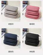 Custom 600D Oxford Cable Organizer Bag with Logo | Bulk 100pc MOQ for Conference Giveaways & Employee Kits