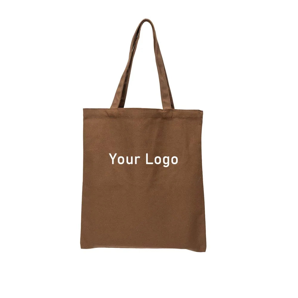 Custom Cotton Canvas Tote Bags with Logo | MOQ 100 Pcs