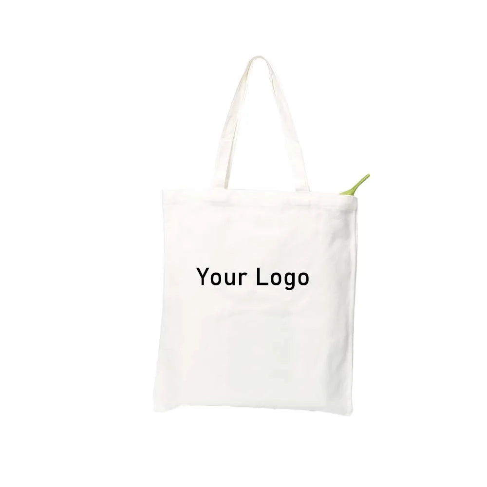 Custom Cotton Canvas Tote Bags with Logo | MOQ 100 Pcs